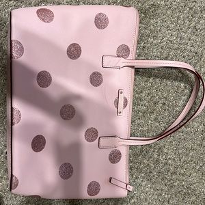 Kate spade pink polka dot purse.